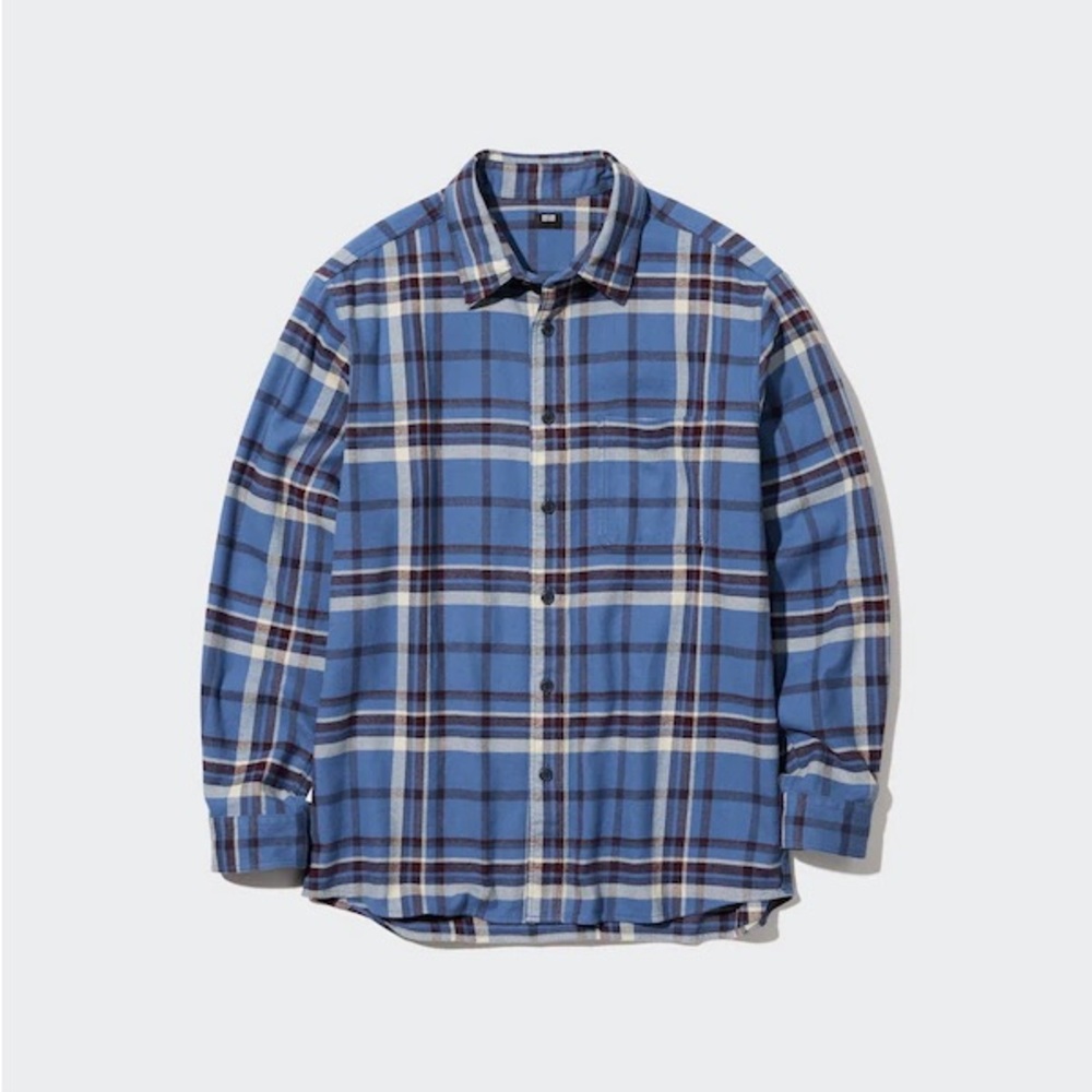 American Eagle Blue Plaid button up